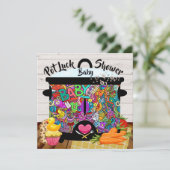 Pot Luck-Baby shower Kaart (Staand voorkant)