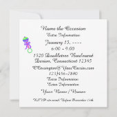 Pot Luck-Baby shower Kaart (Achterkant)