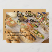 Pot Luck Dinner Kaart (Voorkant / Achterkant)