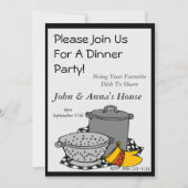 Pot Luck Dinner Kaart (Voorkant)