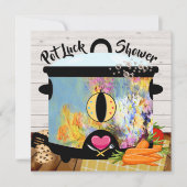 Pot Luck Douche Uitnodiging (Voorkant)