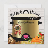 Pot Luck Jubileum Uitnodiging Versie 1 (Voorkant)