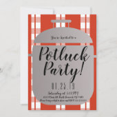 Pot Luck Spagetti Diner Diner Italiaans Aankondiging (Voorkant)