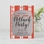 Pot Luck Spagetti Diner Diner Italiaans Aankondiging (Staand voorkant)