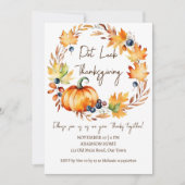 Pot Luck Thanksgiving diner party sjabloon Kaart (Voorkant)