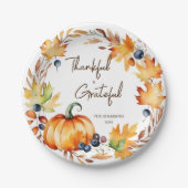 Pot Luck Thanksgiving diner tafelgerei Papieren Bordje (Voorkant)