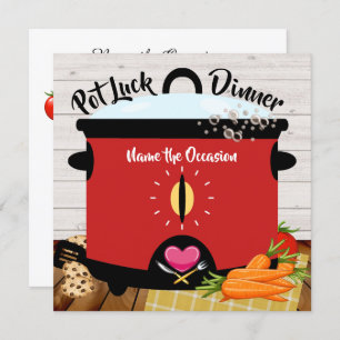 Pot Luck Uitnodiging