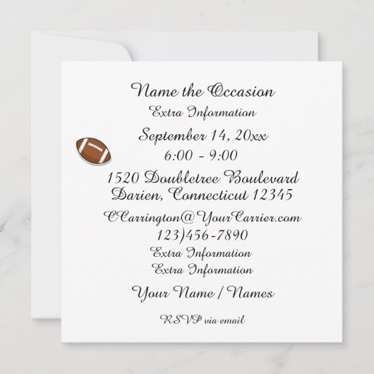 Pot Luck Uitnodiging (Achterkant)