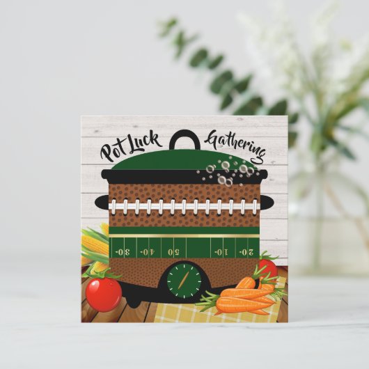 Pot Luck / welke uitnodiging dan ook (Staand voorkant)