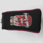 Pot met gedroogde pepers golfheadcover (Voorkant)