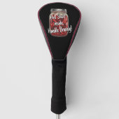 Pot met gedroogde pepers golfheadcover (Voorkant)