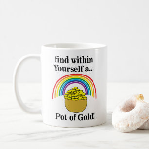 Pot Met Goud In Jezelf St. Patrick's Day Koffiemok