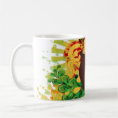 pot met goud koffiemok (Links)