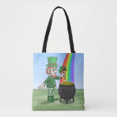 Pot met goud van de Leprechaun St. Patrick's Day Tote Bag (Voorkant)