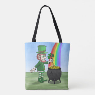 Pot met goud van de Leprechaun St. Patrick's Day Tote Bag