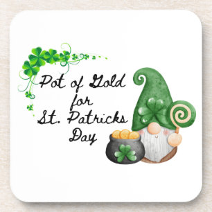 Pot met goud voor St. Patricksdag op een Bier Onderzetter