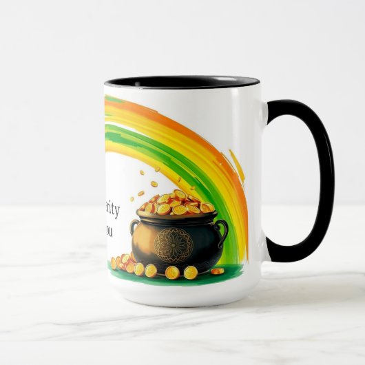 Pot met gouden munten St. Patrick's Day Mok (Rechts)