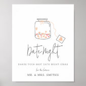 Pot met hart Vrijgezellenfeest datum nacht potje t Poster (Voorkant)