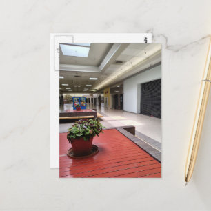 Pot met kamerplanten Liminale ruimte Verlaten wink Briefkaart