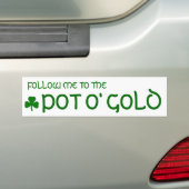 Pot o' Gold Bumpersticker (Op auto)