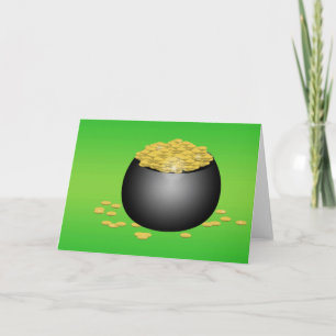 Pot-o-gouden Wenskaart Kaart