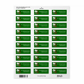 Pot of Gold Irish St. Patrick's Day Adresetiketten Etiket (Full Sheet)