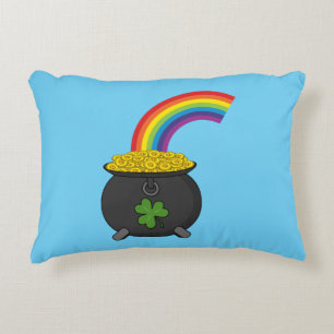 Pot of Gold Rainbow-Cartoon Accent Kussen