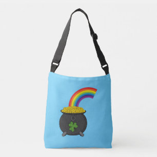 Pot of Gold Rainbow-Cartoon Crossbody Tas