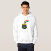 Pot of Gold Rainbow-Cartoon Hoodie (Voorkant volledig)