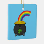 Pot of Gold Rainbow-Cartoon Keramisch Ornament (Rechts)