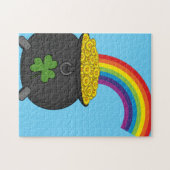 Pot of Gold Rainbow-Cartoon Legpuzzel (Horizontaal)