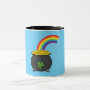 Pot of Gold Rainbow-Cartoon Mok