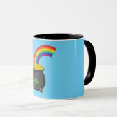 Pot of Gold Rainbow-Cartoon Mok (Voorkant rechts)