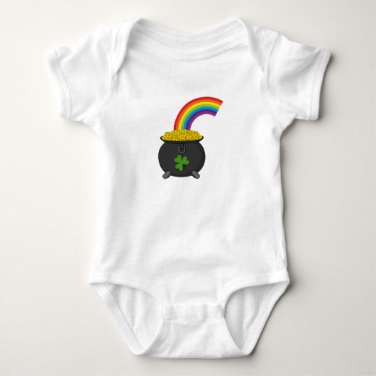 Pot of Gold Rainbow-Cartoon Romper (Voorkant)
