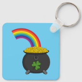 Pot of Gold Rainbow-Cartoon Sleutelhanger (Achterkant)