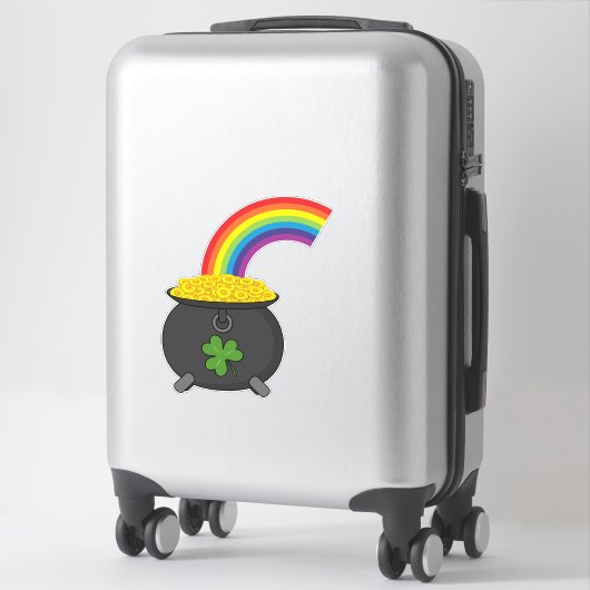 Pot of Gold Rainbow-Cartoon Sticker (Koffer)