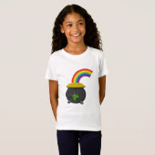 Pot of Gold Rainbow-Cartoon T-shirt (Voorkant volledig)