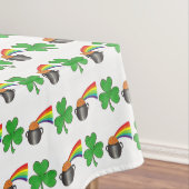 Pot of Gold Rainbow Shamrock Luck St Patrick's Day Tafelkleed (Voorbeeld)