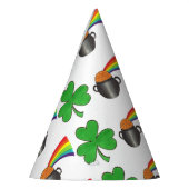 Pot of Gold Rainbow Shamrock St. Patrick's Day Feesthoedjes (Links)