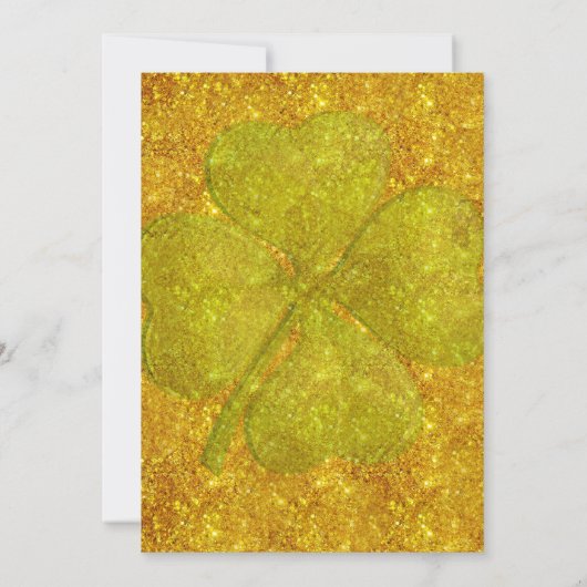 Pot of Gold St. Patrick's Day Invitation Kaart (Achterkant)