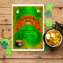 Pot of Gold St. Patrick's Day Invitation