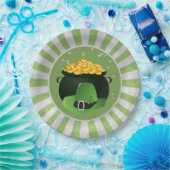 Pot o'Gold Leprechaun Pet Papieren Bordje (Feest)