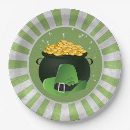 Pot o'Gold Leprechaun Pet Papieren Bordje
