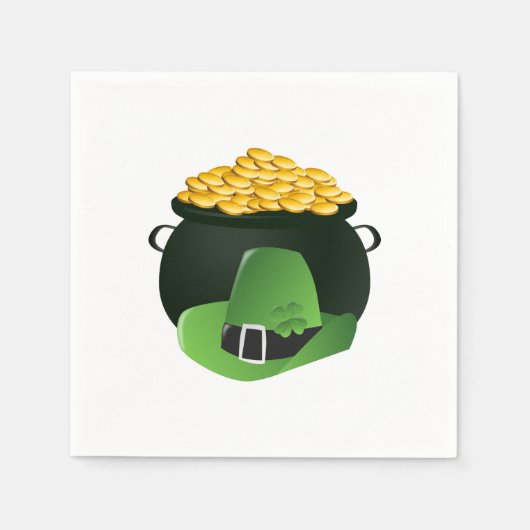 Pot o'Gold Leprechaun Pet Servet (Voorkant)