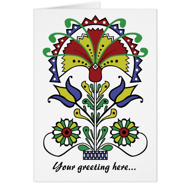 Pot o'Tulips-kaart (Voorkant)