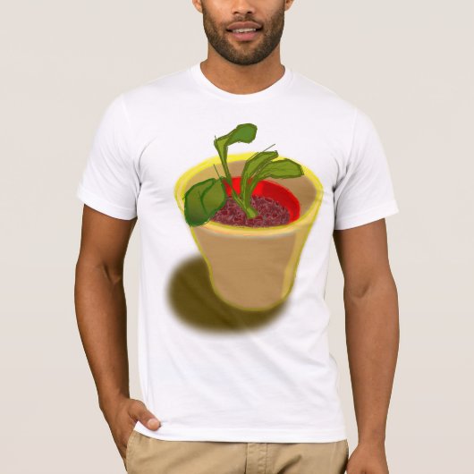 Pot Plant Mannen T-shirt (Voorkant)