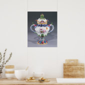 Pot-pourri Vase, gemaakt te Straatsburg, c.1754-60 Poster (Keuken)