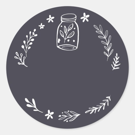 Pot / Spice Blank Sticker Label (Voorkant)