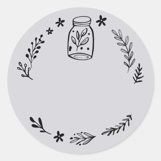 Pot / Spice Blank Sticker Label (Voorkant)