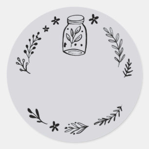 Pot / Spice Blank Sticker Label